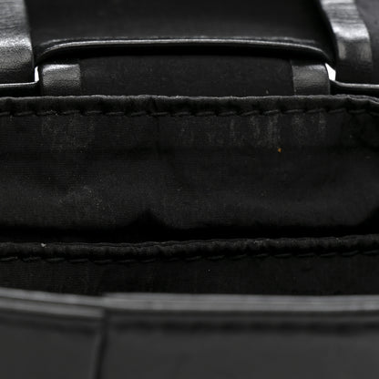 Bottega Veneta Paper Calfskin Maxi Intreccio Extra Mini Cassette Crossbody Bag Black 13 of 15