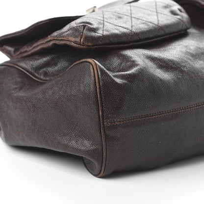 Chanel Glazed Caviar Large Pocket In The City Tote Brown 6 of 11