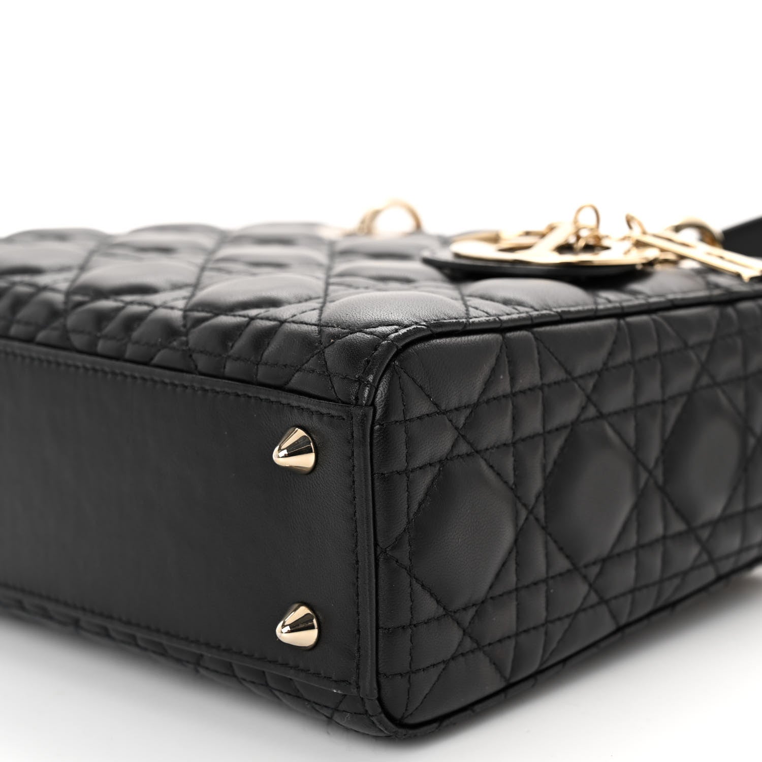Christian Dior Lambskin Cannage Small My ABCDior Lady Dior Black 9 of 9
