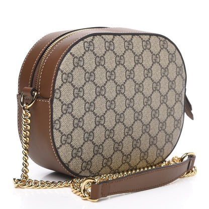 Gucci GG Supreme Monogram Blind For Love Embroidered Mini Chain Shoulder Bag Beige Tuscany 3 of 11