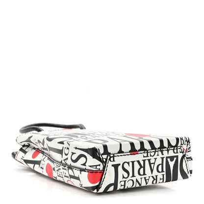 Balenciaga Calfskin Bonjour Paris Print Shopping Phone Holder Bag Paris Bonjour 4 of 12