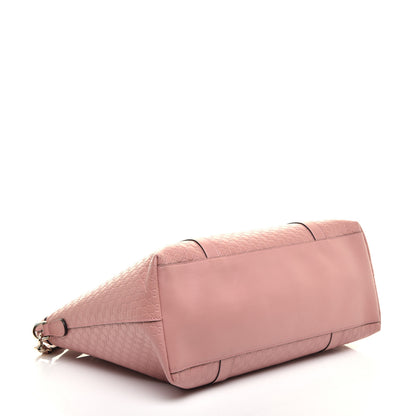 Gucci Soft Microguccissima Medium Zippered Satchel Soft Pink 4 of 10