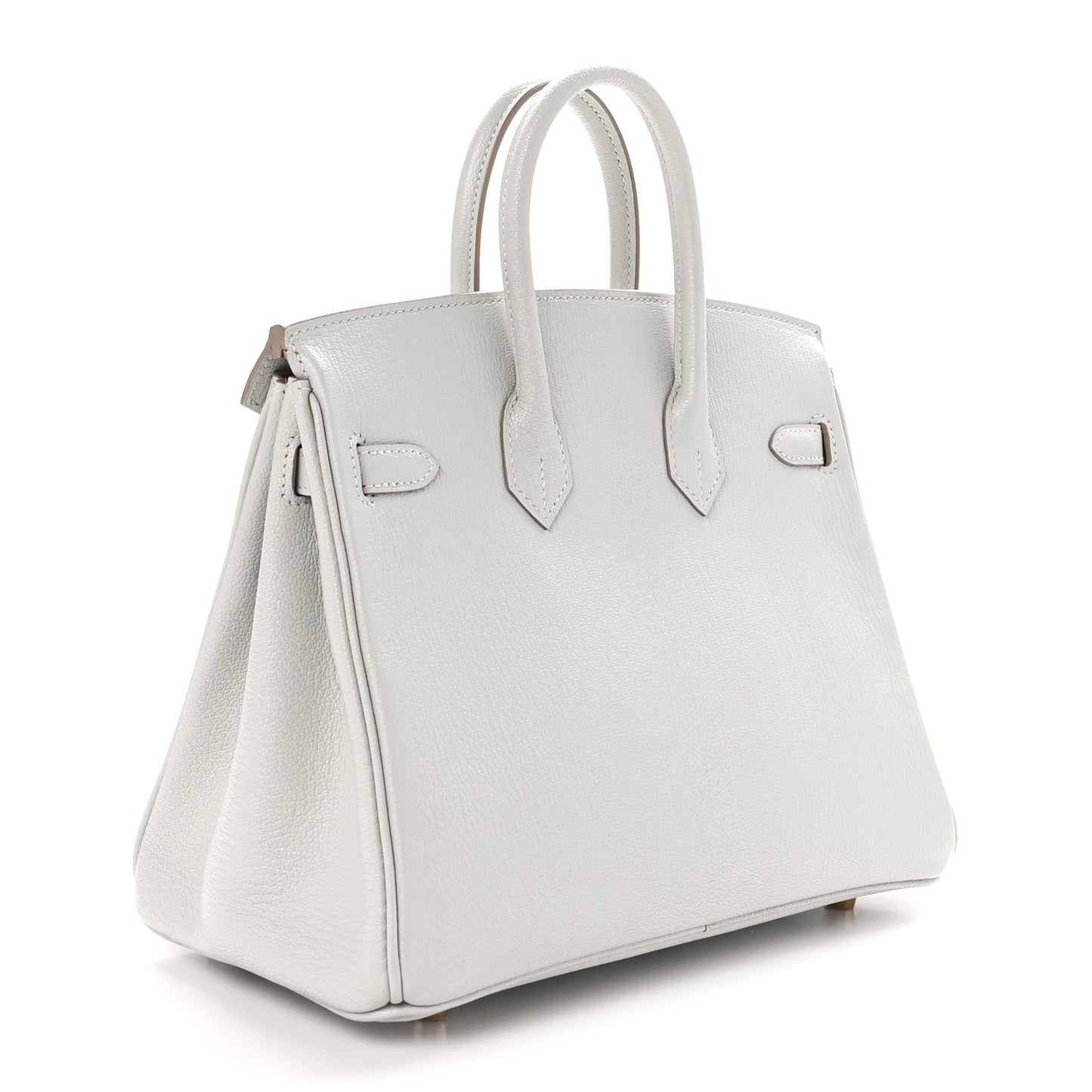 Chevre Mysore Horseshoe Birkin 25 Gris Perle Gold