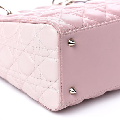 Christian Dior Lambskin Cannage Medium Tri-Color Lady Dior Rose Pale 8 of 14