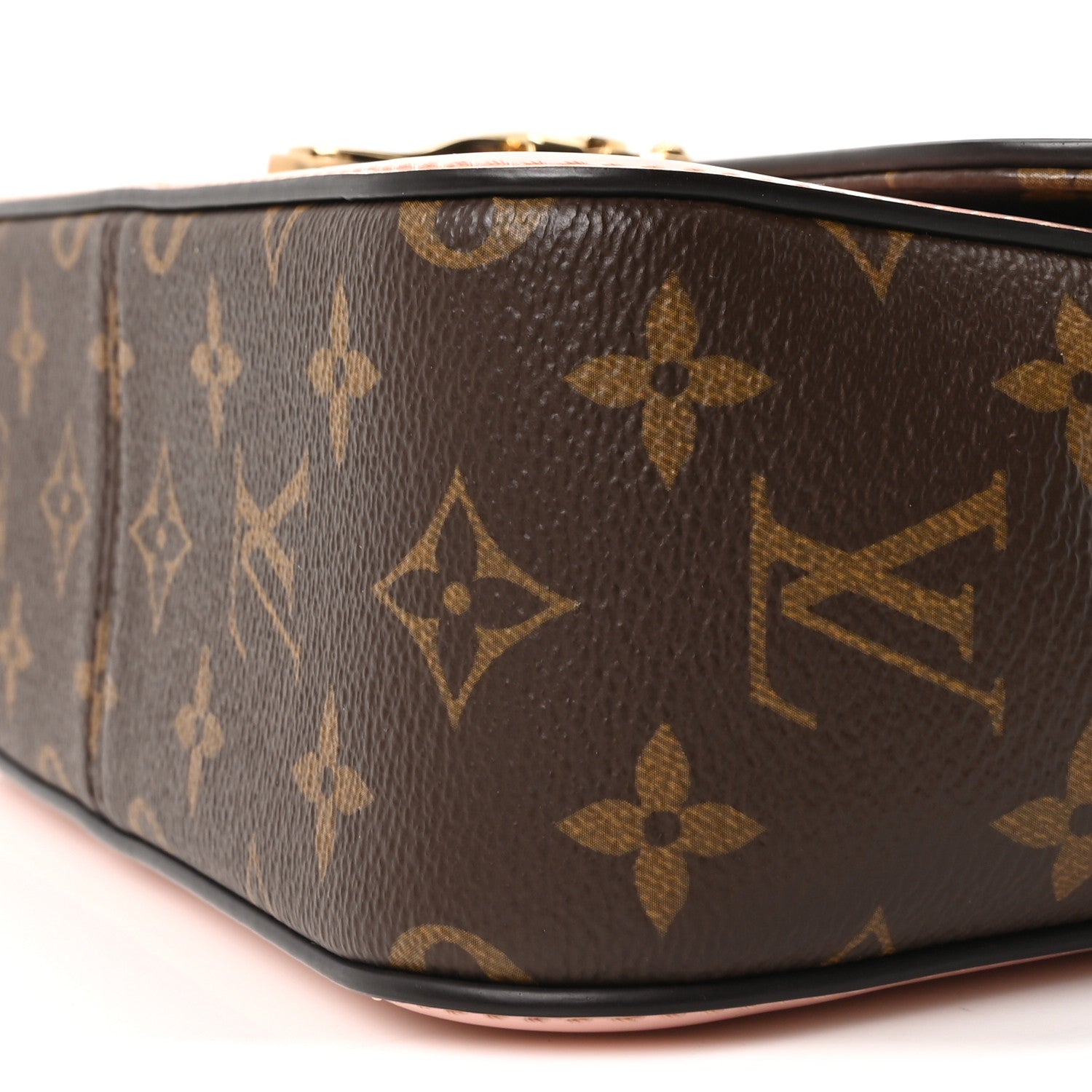 Louis Vuitton Patent Calfskin Monogram Cherrywood BB Rose Ballerine 9 of 9