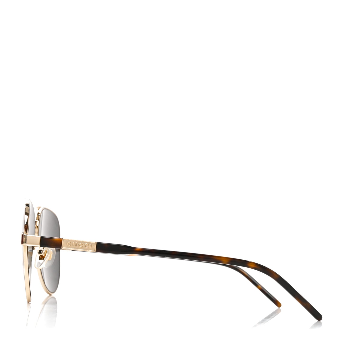Acetate Aviator Sunglasses GG1163S Gold Tortoise