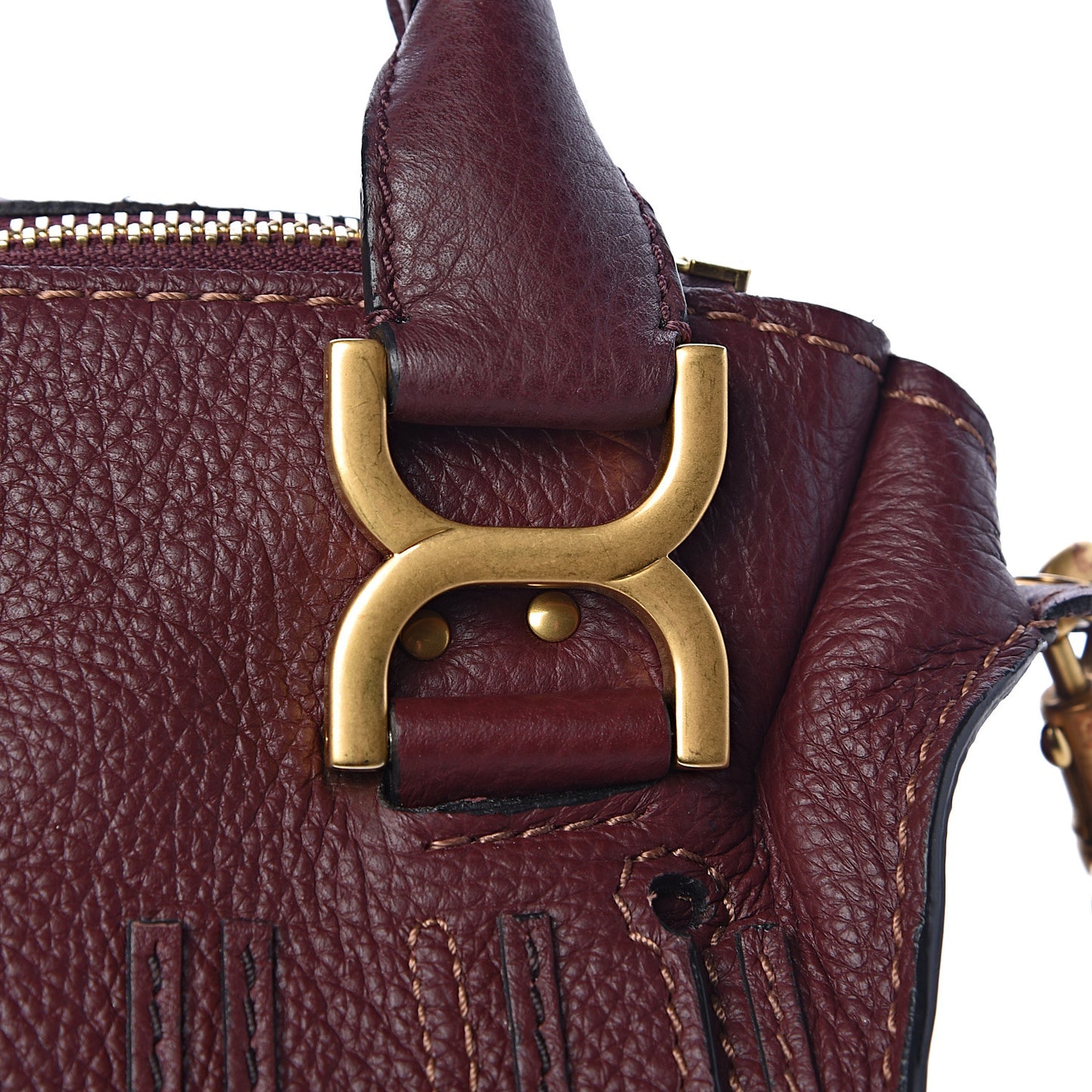 Calfskin Medium Marcie Satchel Dark Velvet