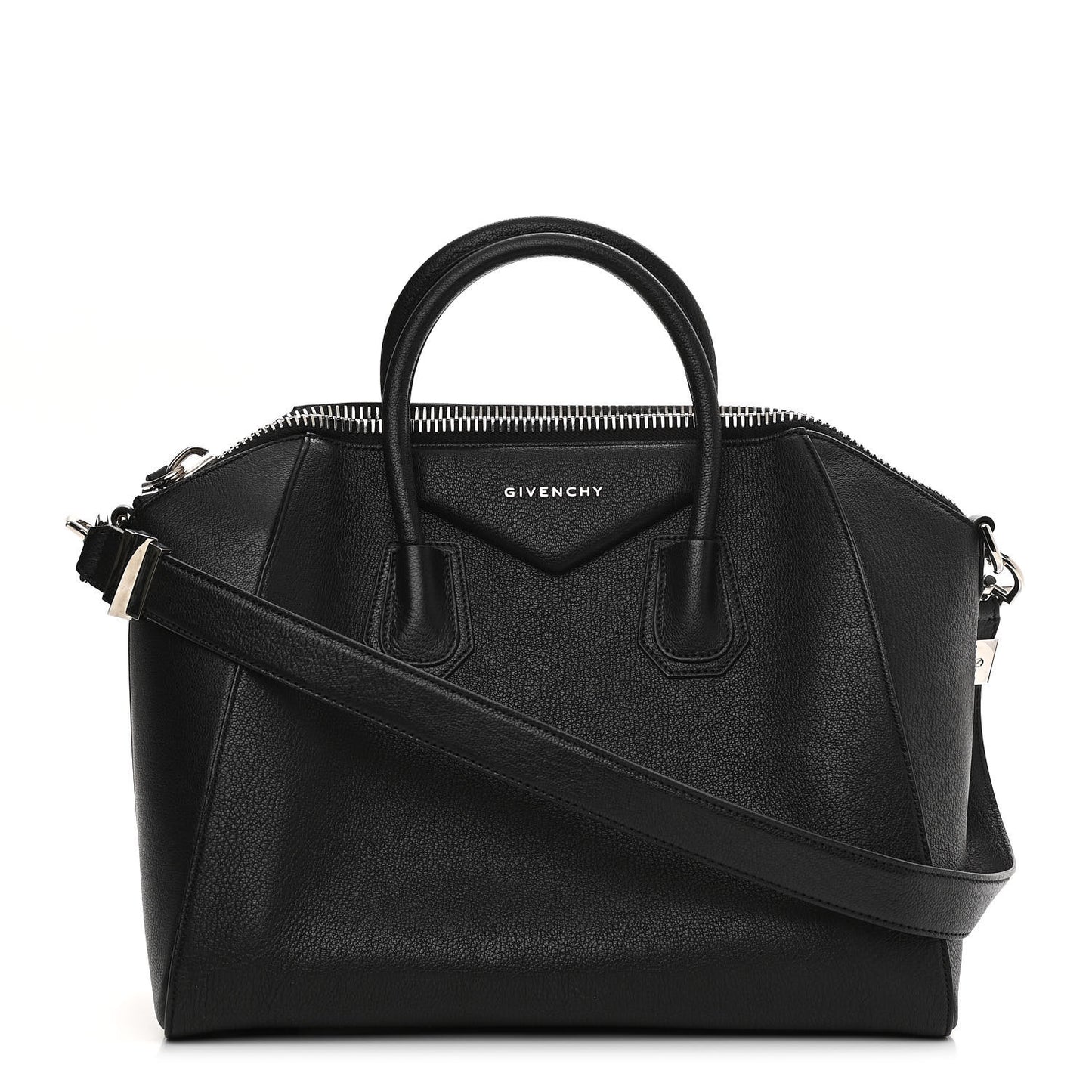 Sugar Goatskin Medium Antigona Black
