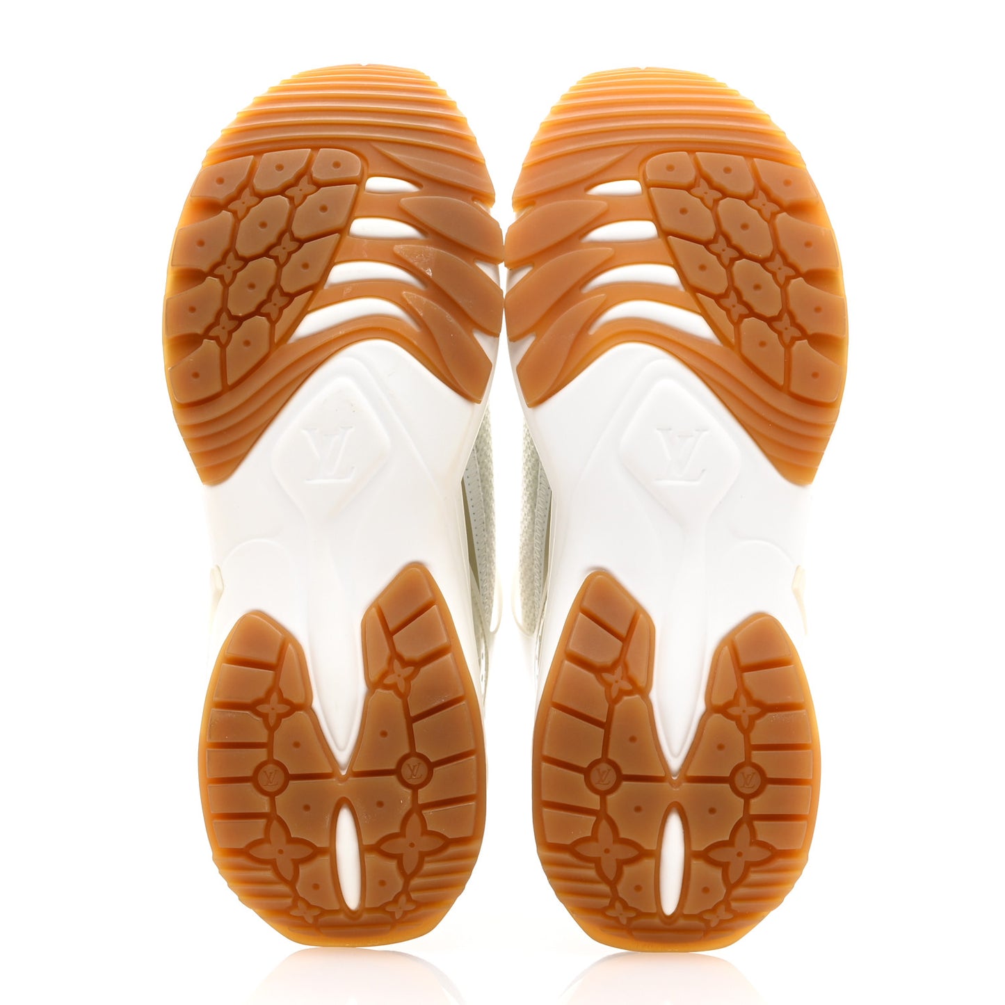 Monogram Calfskin Run 55 Sneakers 36 White