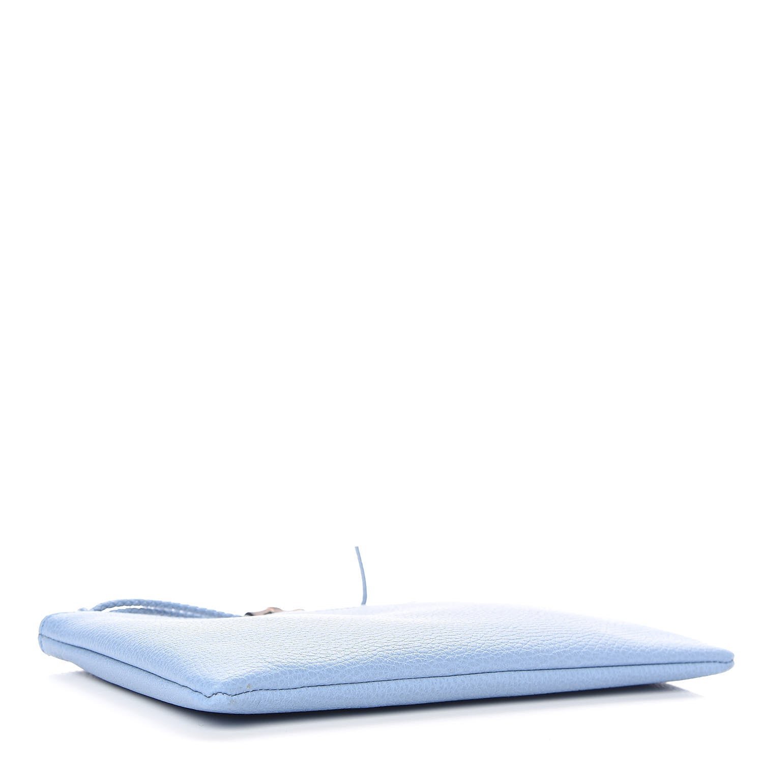 Gucci Calfskin Large Bamboo Clutch Mineral Blue 4 of 9
