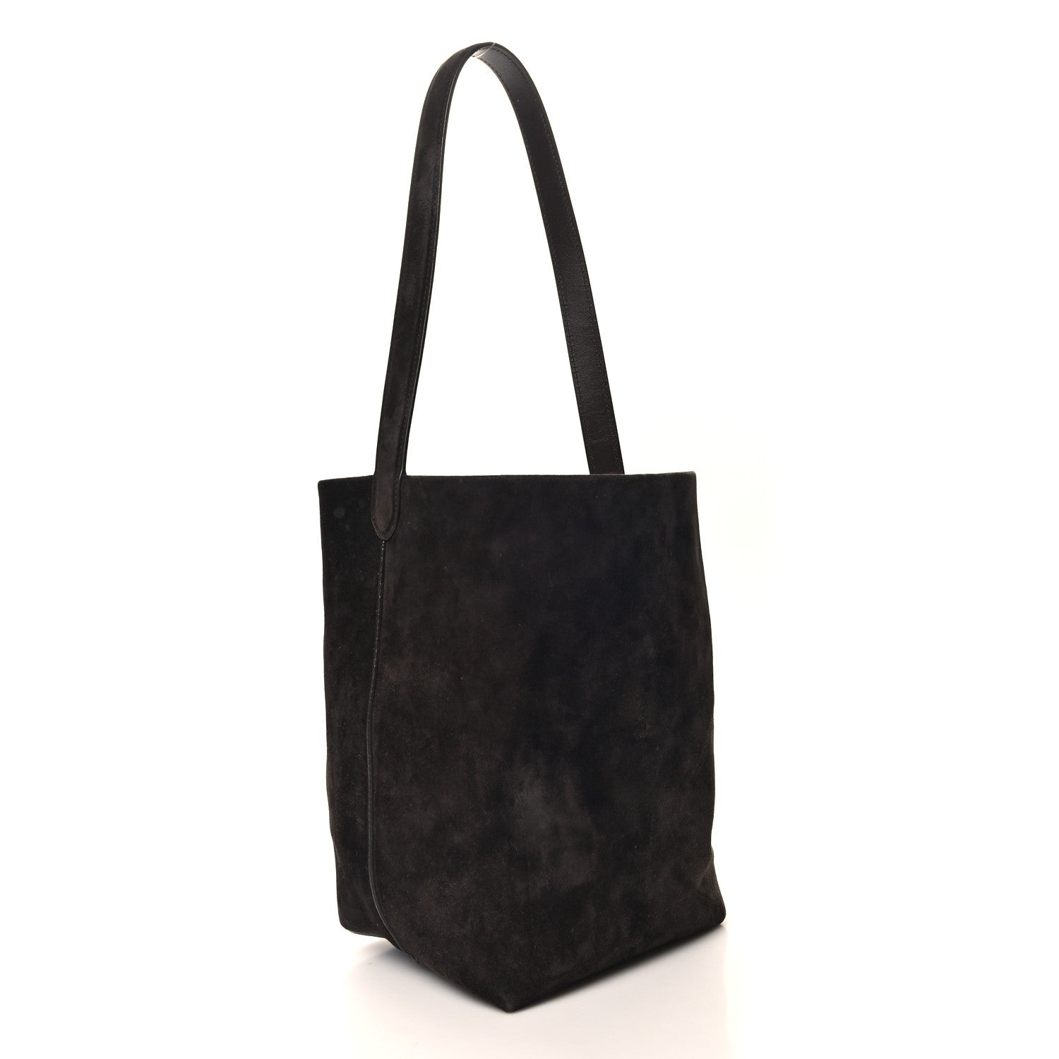 The Row Suede Calfskin Medium N/S Park Tote Dark Brown 3 of 11