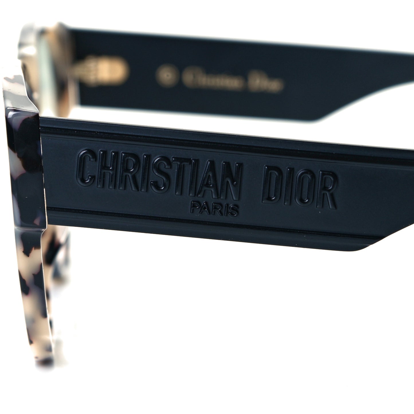 Acetate Square DiorID1 Sunglasses White Tortoise
