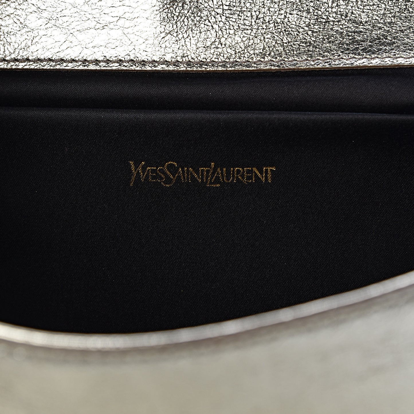 Metallic Calfskin Monogram Large Belle De Jour Clutch Gold