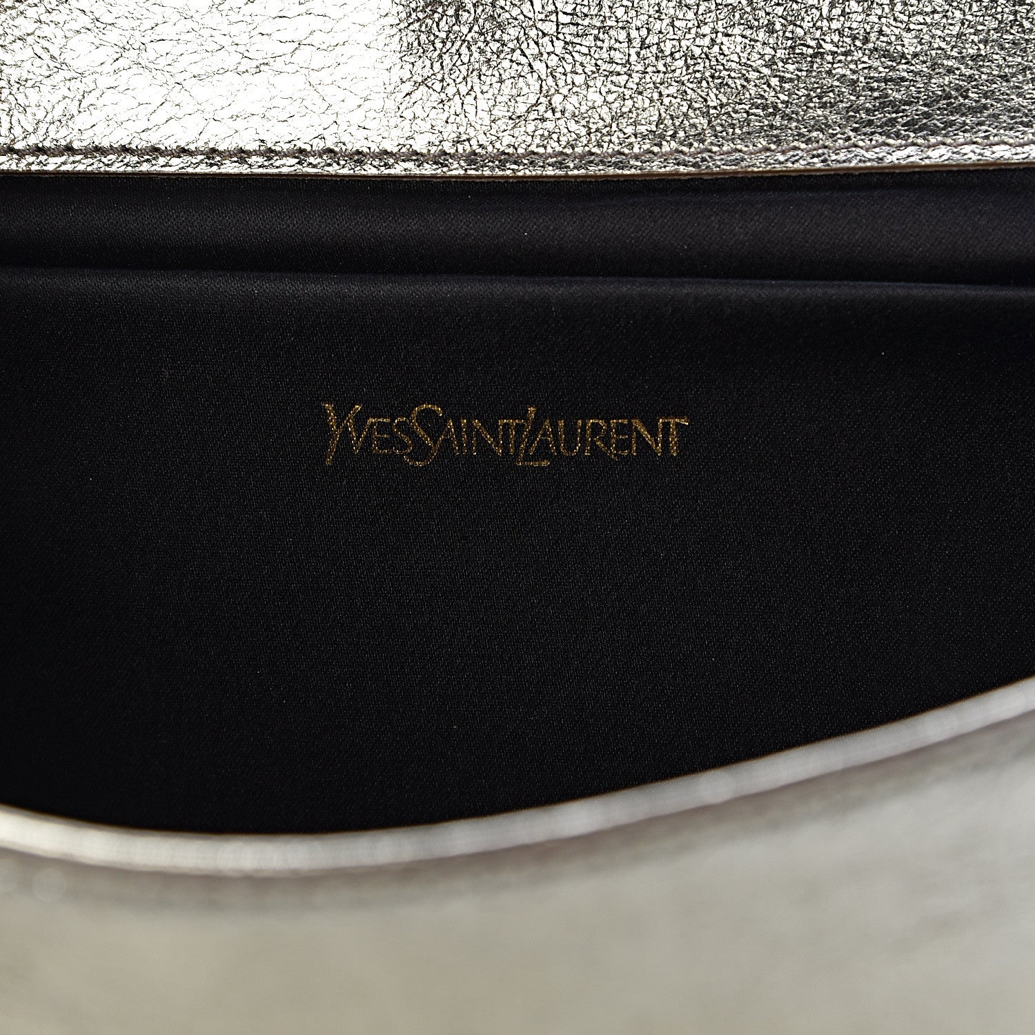 Saint Laurent Metallic Calfskin Monogram Large Belle De Jour Clutch Gold 6 of 12