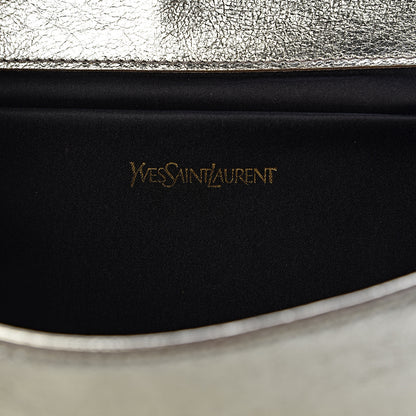 Saint Laurent Metallic Calfskin Monogram Large Belle De Jour Clutch Gold 6 of 12