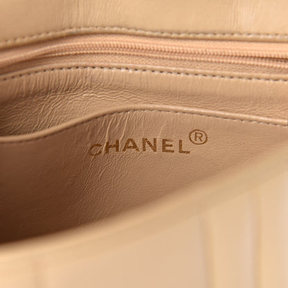 Chanel Lambskin Vertical Quilt Mini Square Flap Beige 6 of 16