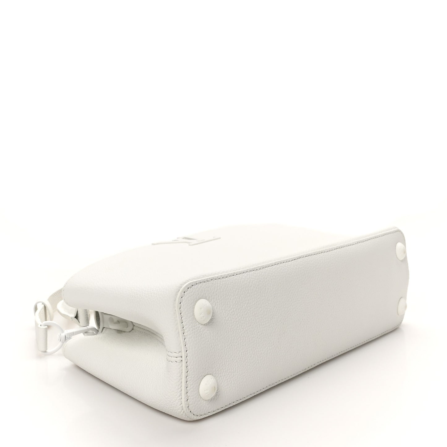 Taurillon Capucines East West MM Optic White