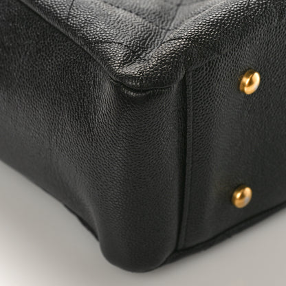 Chanel Caviar Quilted Small Shopping Tote Black 8 of 10