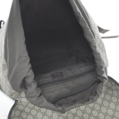Gucci GG Supreme Monogram Interlocking G Double Buckle Backpack 7 of 9