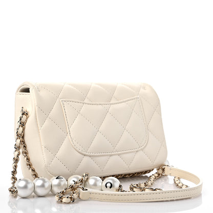 Chanel Lambskin Quilted Mini My Precious Flap White 3 of 11