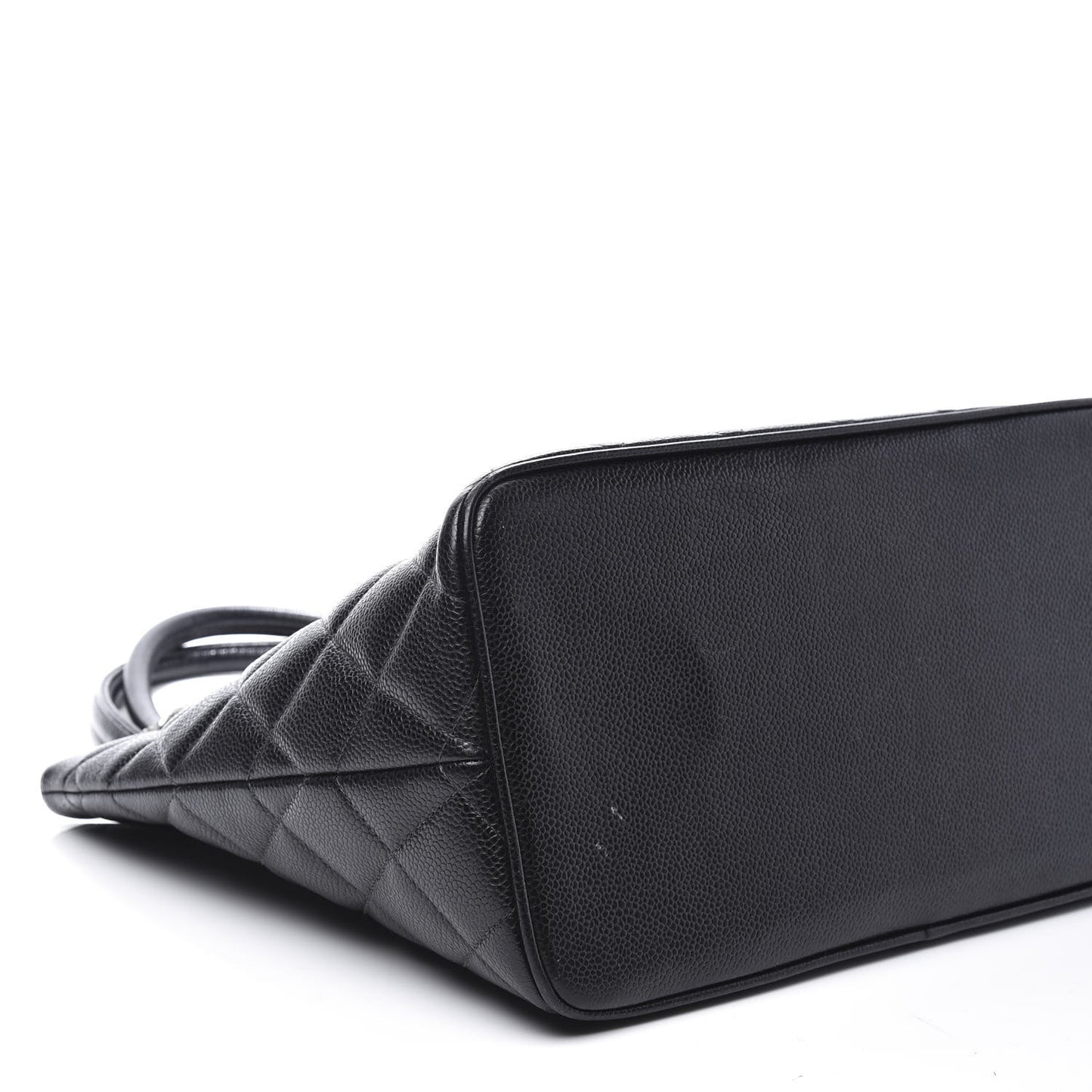 Caviar Quilted Medallion Tote Black