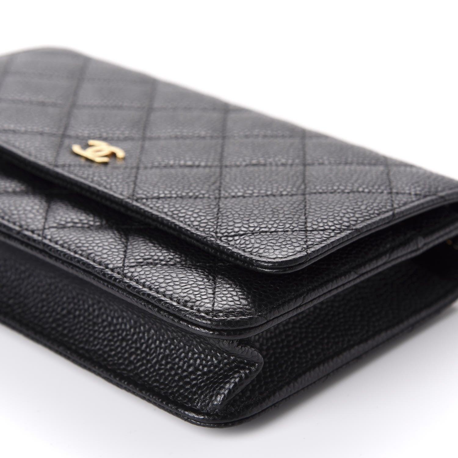 Chanel Caviar Quilted Wallet On Chain WOC Black 7 of 12