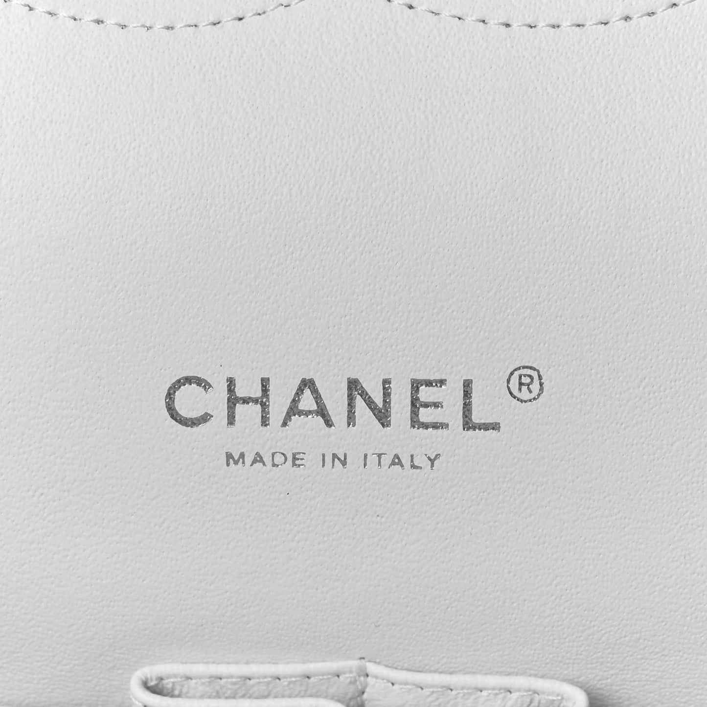 Caviar Quilted Maxi Double Flap White
