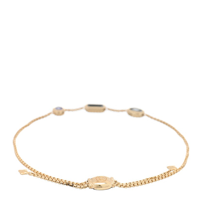 David Yurman DAVID YURMAN 18K Yellow Gold Hampton Blue Topaz Aquamarine Tanzanite Novella Chain Bracelet 2 of 4