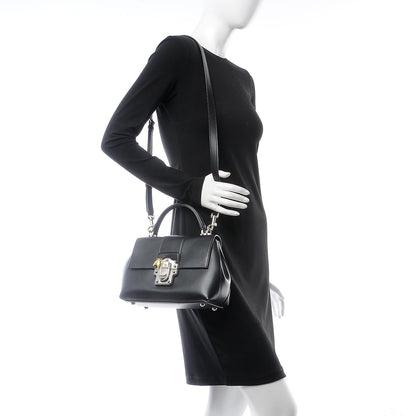 Dolce & Gabbana Calfskin Small Lucia Satchel Black 2 of 8