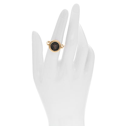 Bulgari 18K Yellow Gold Monete Coin Spinner Ring 52 6 2 of 5