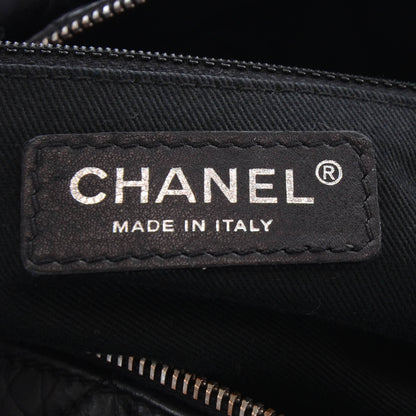 Chanel Distressed Lambskin Lady Braid Small Tote Black 5 of 9