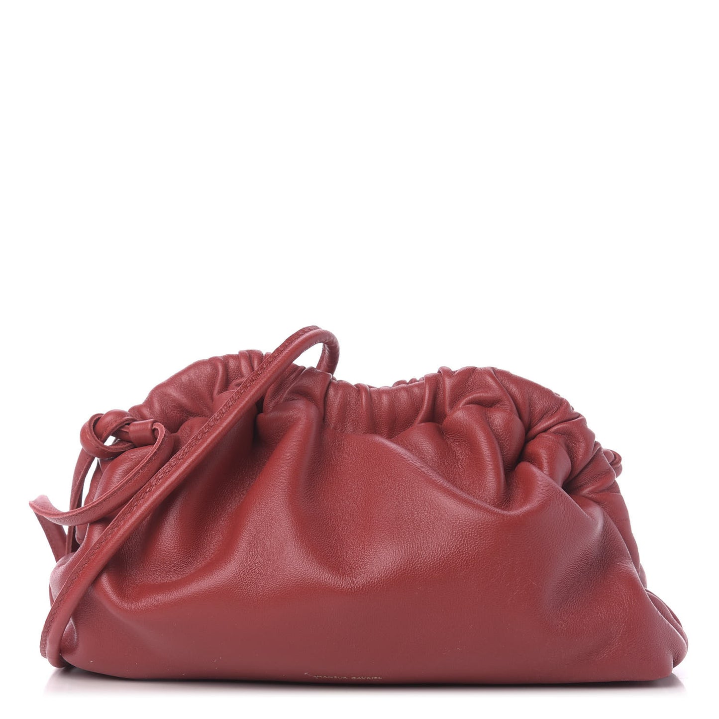 Lambskin Mini Cloud Clutch Flamma