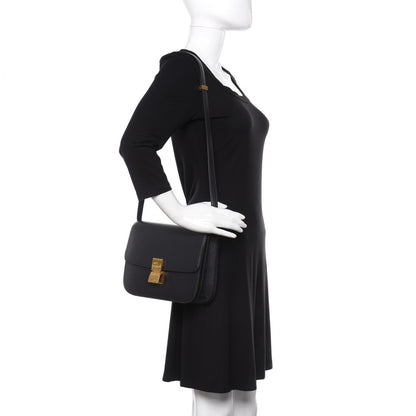 Celine Liege Calfskin Medium Classic Box Flap Bag Anthracite 2 of 11