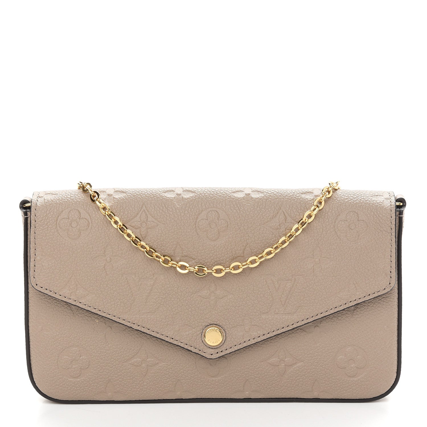 Louis Vuitton Empreinte Pochette Felicie Chain Wallet Tourterelle 3 of 9