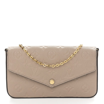 Louis Vuitton Empreinte Pochette Felicie Chain Wallet Tourterelle 3 of 9