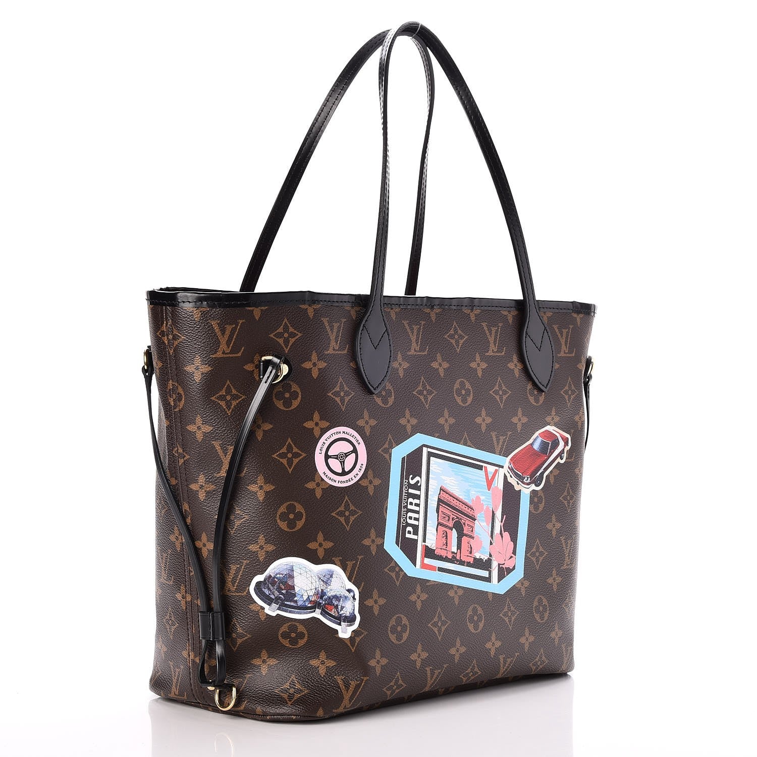 Louis Vuitton Monogram World Tour Neverfull MM 3 of 10