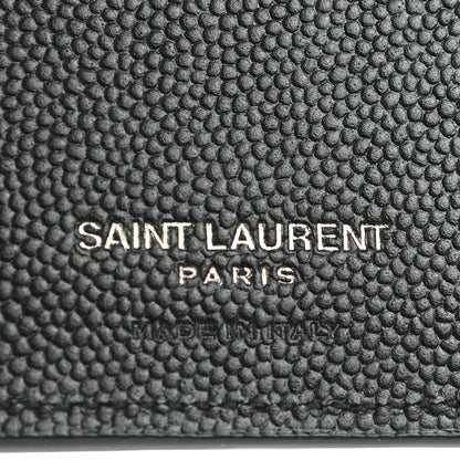 Saint Laurent Grain De Poudre Tiny Monogram Continental Wallet Black 6 of 7
