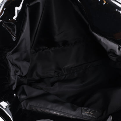 Saint Laurent Patent Wide Puffer Maxi Tote Black 4 of 9
