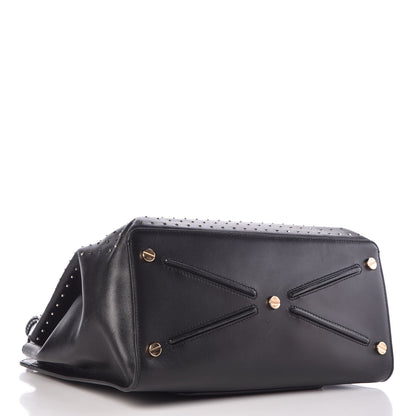 Valentino Garavani Calfskin Studded Large JoyLock Satchel Black 4 of 20