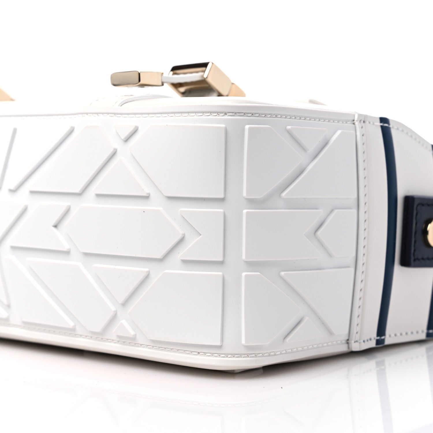 Christian Dior Smooth Calfskin Small Diorcamp Bag White Blue 8 of 8