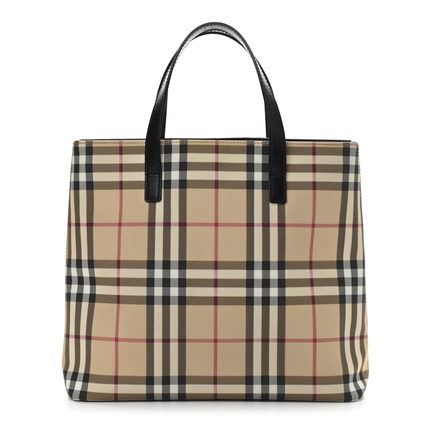 House Check Medium Tote Black