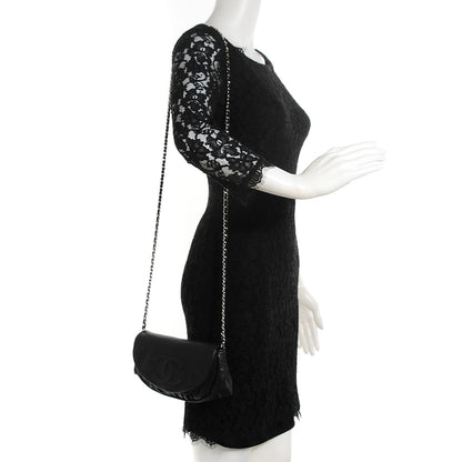 Chanel Caviar Half Moon Wallet On Chain WOC Black 2 of 9