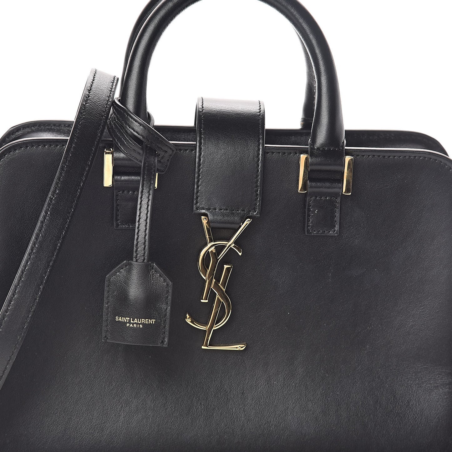 Calfskin Monogram Baby Cabas Black
