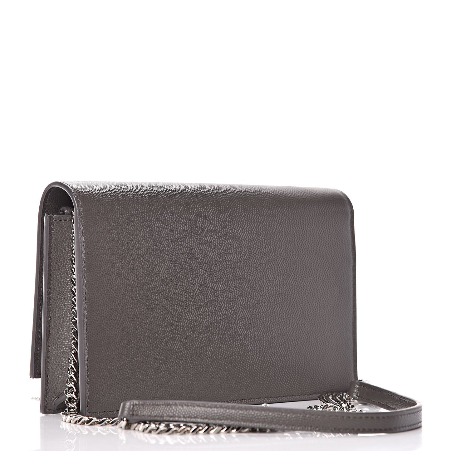 Grain De Poudre Small Classic Monogram Kate Tassel Chain Wallet Gray