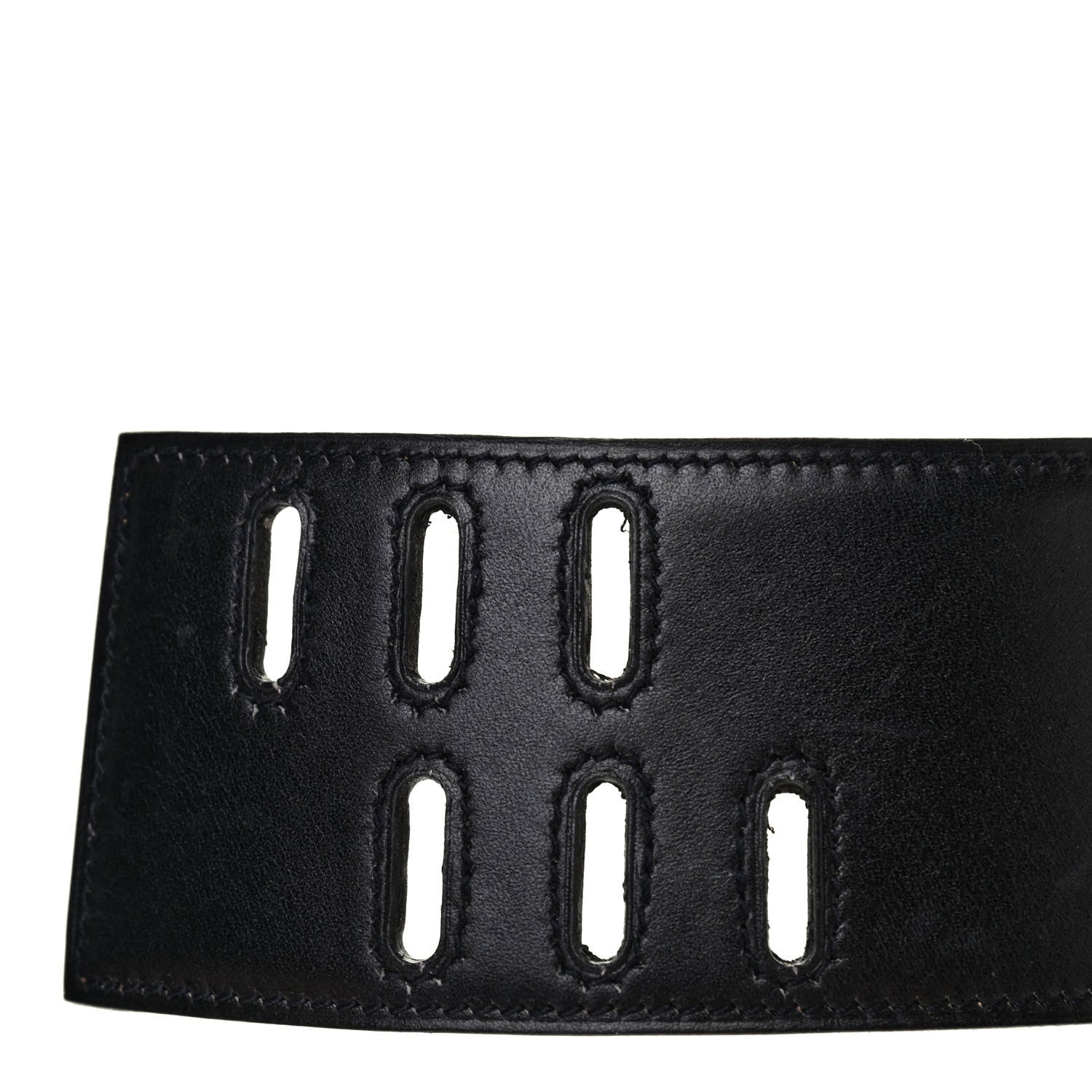 Hermes Box 55mm Fold Over Belt 80 Black 5 of 6