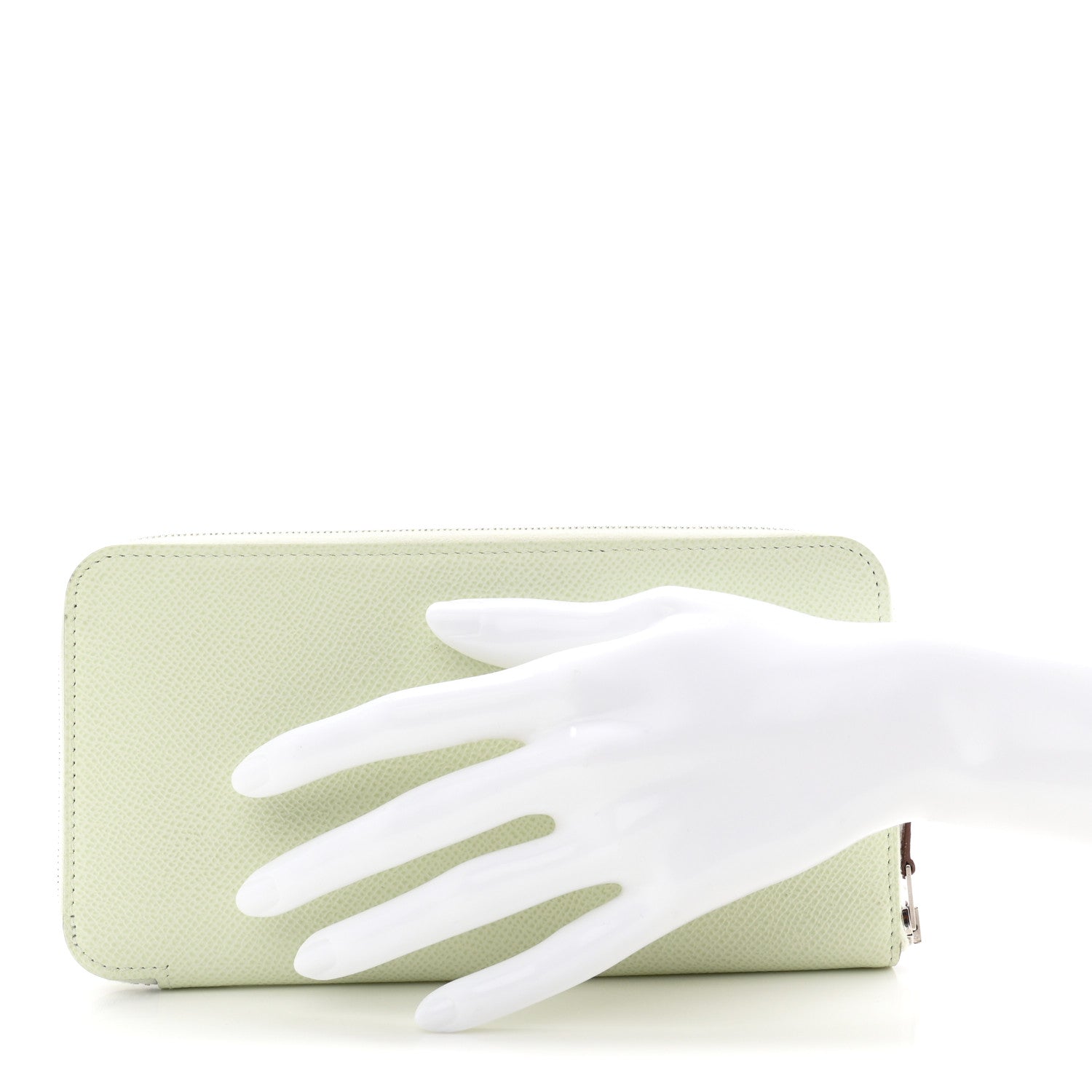 Hermes Epsom Silk'In Wallet Vert Fizz 2 of 7