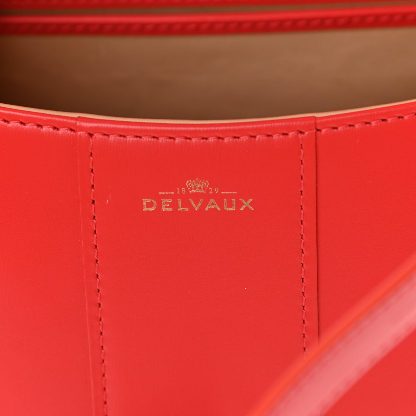 Box Calfskin Mini Brillant Satchel Coral