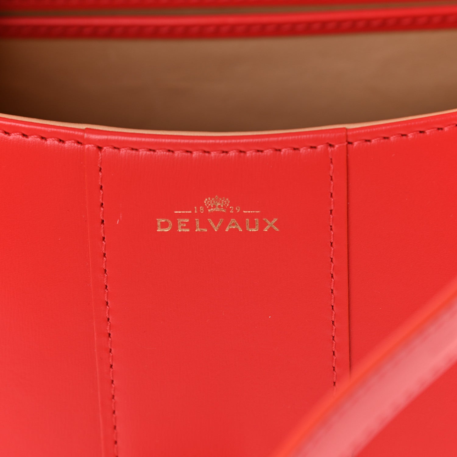 Delvaux Box Calfskin Mini Brillant Satchel Coral 6 of 13