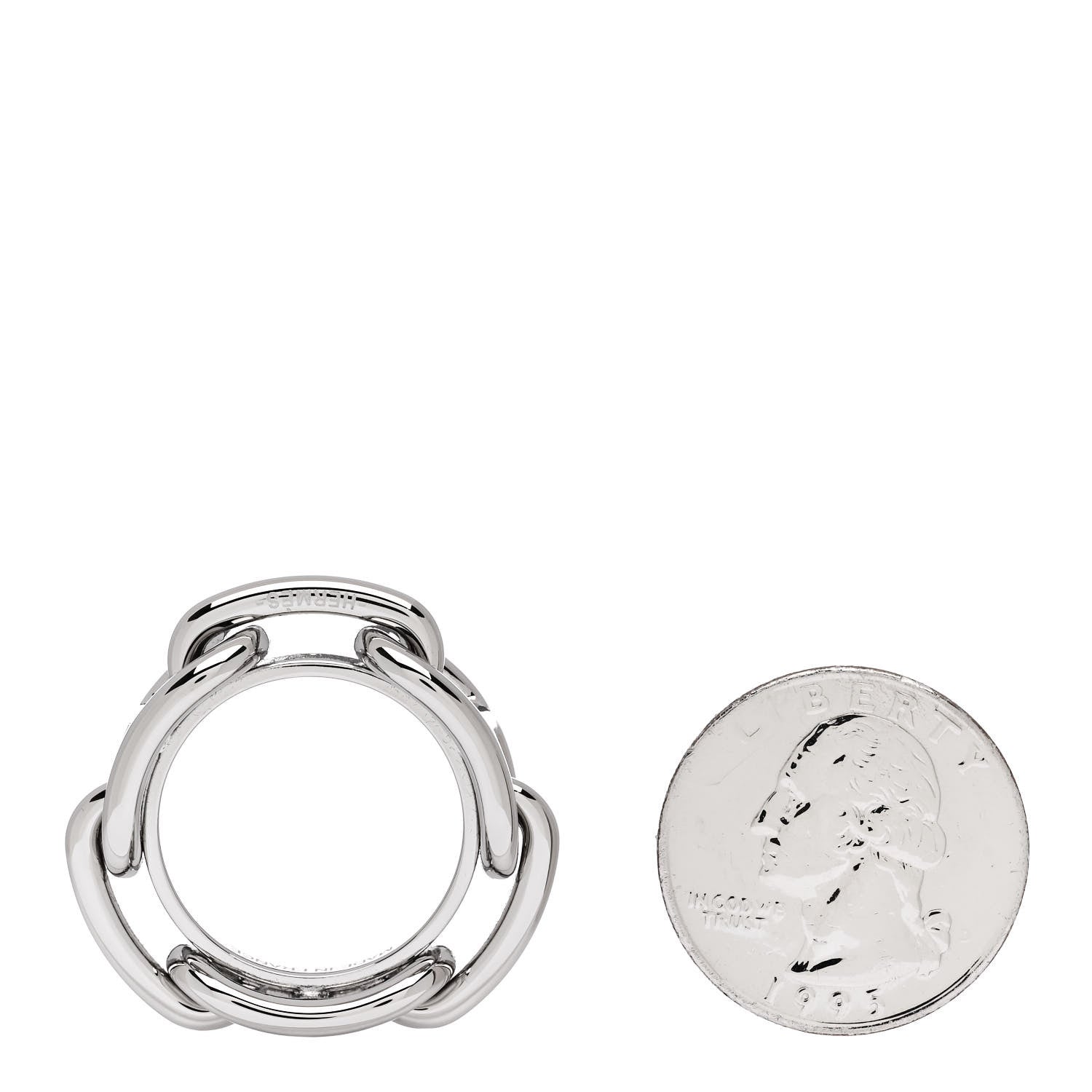 Hermes Palladium Regate Scarf Ring 2 of 4