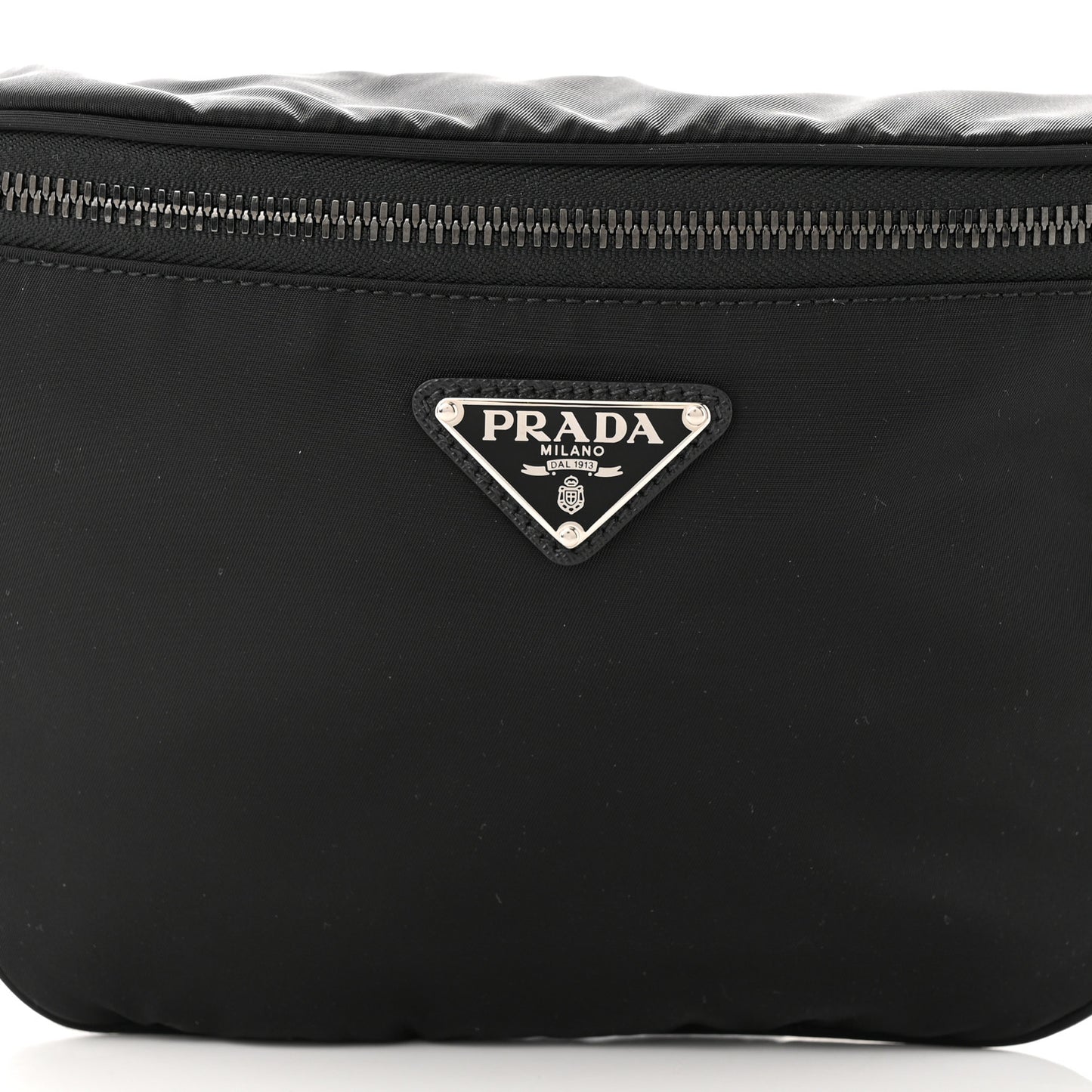 Re-Nylon Saffiano Belt Bag Black